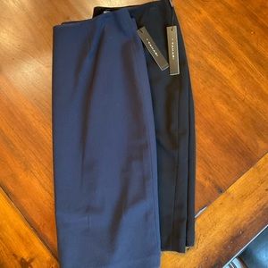 NWT 2 T Tahari Pencil Skirts Navy/Black Size 4